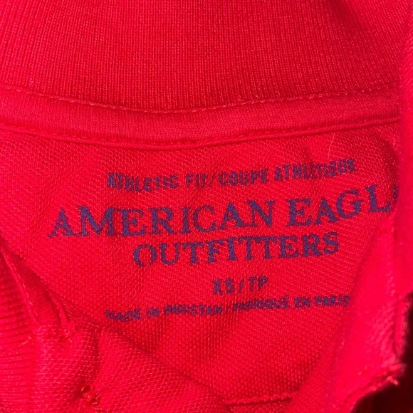 American Eagle Men’s Polo Shirts Size XS. Colors are Turquoise and Red. GUC - Picture 14 of 16